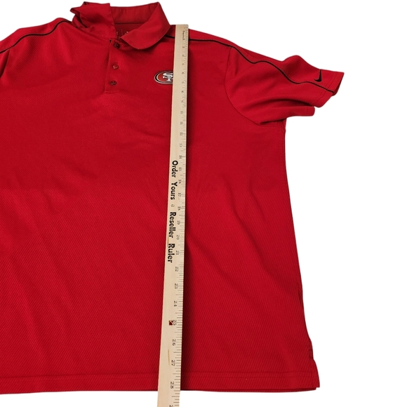 Nike Shirt Mens XL Red San Francisco 49ers On field Dri Fit Polo  Top NFL - Picture 10 of 10